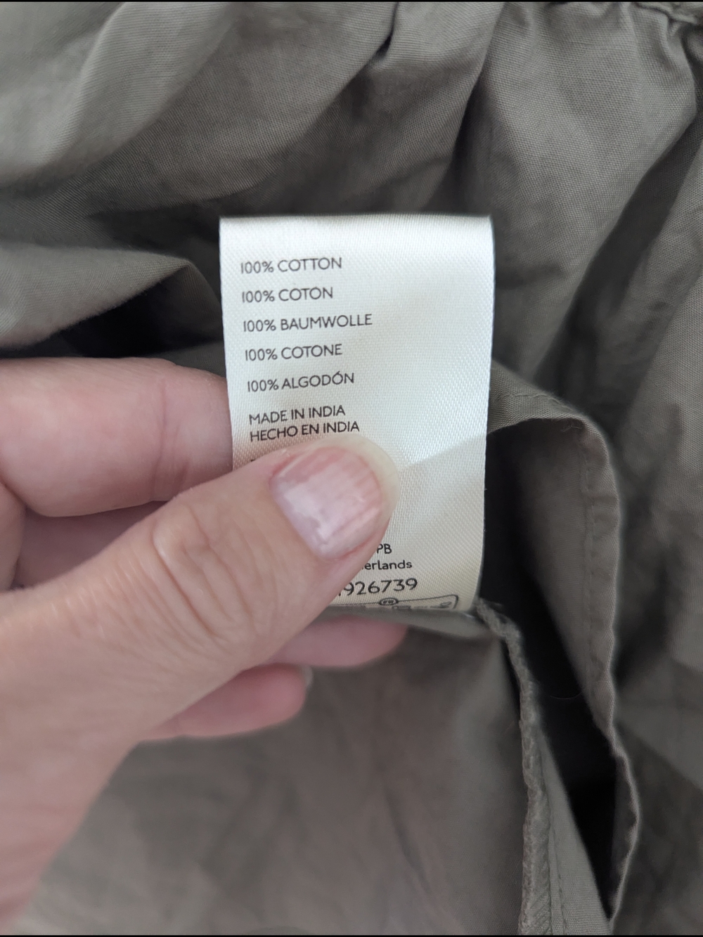 Free People Gaia Cotton Olive Green Skirt - Size XS - Picture 7 of 9